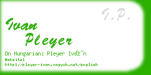 ivan pleyer business card